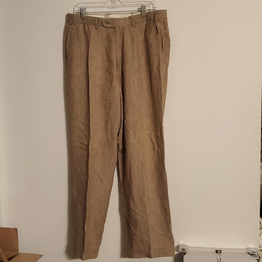 Hiltl Classic Fit Linen Slacks 36x32